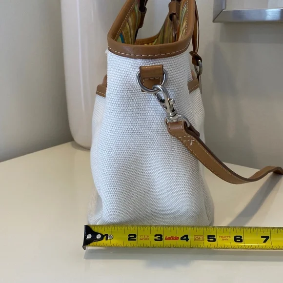 Fossil Coated Canvas and Leather Tote - Picture 4 of 16